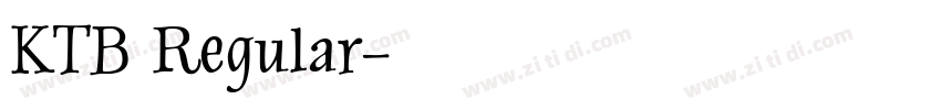 KTB Regular字体转换